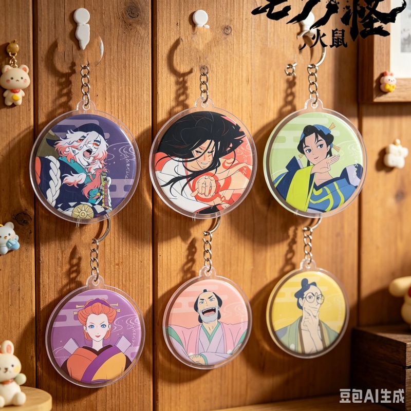 Decor Lighting Phone Number - お土産アニメもののけアクリルペンダントキーホルダー 6 センチメートル携帯電話バッグペンダント装飾アクセサリーギフトアニメ愛好家 6 個