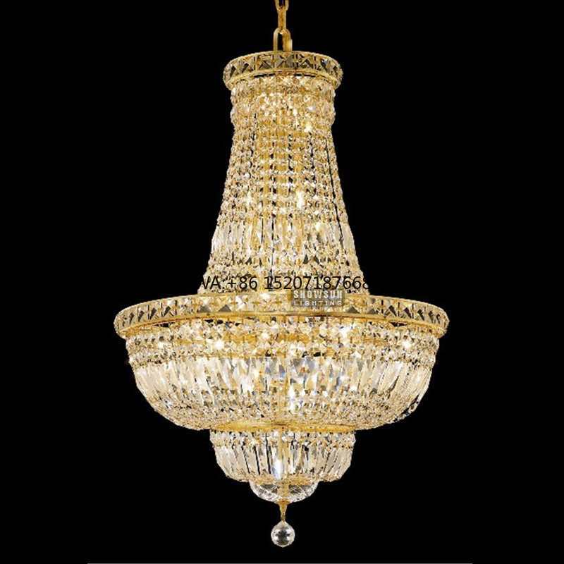 Home Decor Lighting Manufacturer - 別荘住宅デザイン装飾ホテルプロジェクト豪華モダン吊り下げ式高級LEDクリスタルペンダントライト