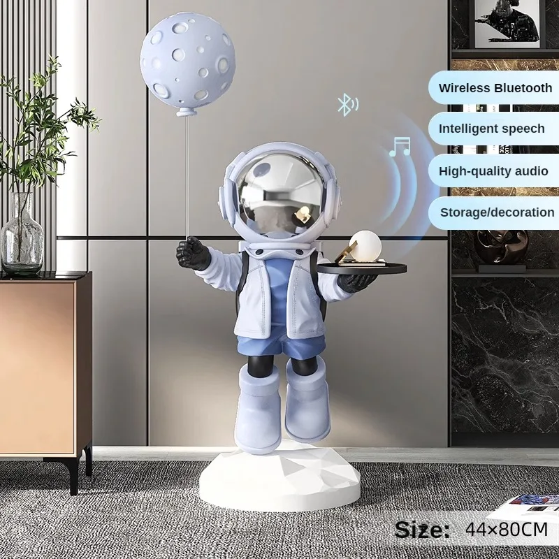 Decor Lighting Floor Lamps - 80CM大型宇宙飛行士フロアスタンドオーナメントオープニングギフトランプホームテレビキャビネットライト高級装飾ホームデコレーション