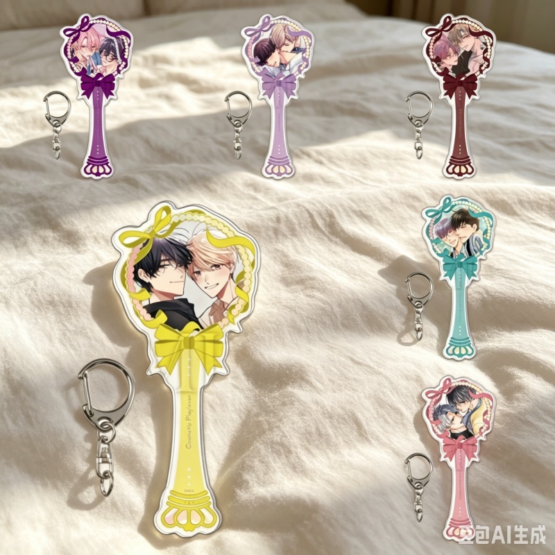 Decor Lighting Phone Number - BLアニメボーイズインラブ6cmアクリルペンダントキーホルダー、コレクション用バックパックハンガー装飾、ファンギフト、携帯電話ペンダント