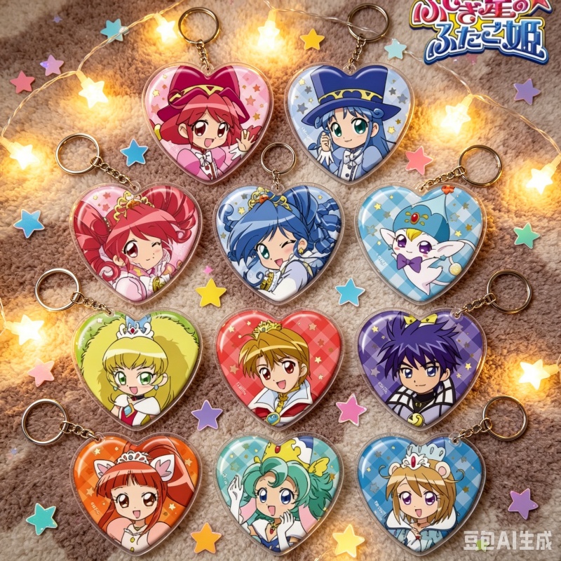 ワンダープラネットの双子姫アニメアクリルペンダントキーホルダ - Decor Lighting Phone Number のレビューと価格