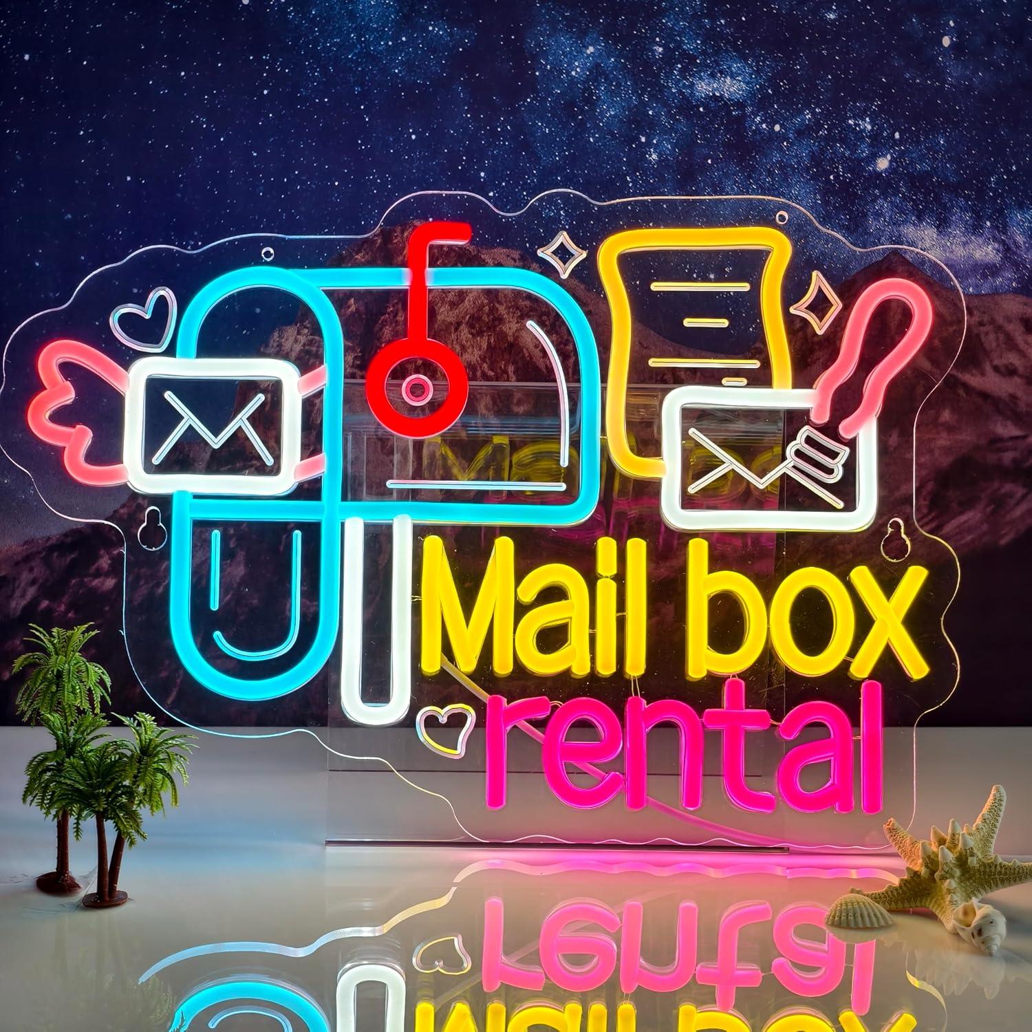 メールボックスレンタルネオンサインUSB調光可能なLEDライ - Lighting Decor Rentals のレビューと価格