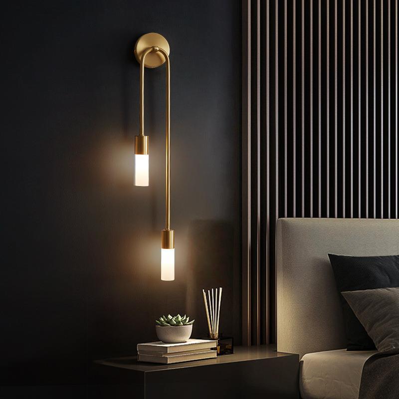 レトロ背景リビングルーム通路寝室ランプベッドサイド北欧クリエ - Lighting Table Decor のレビューと価格