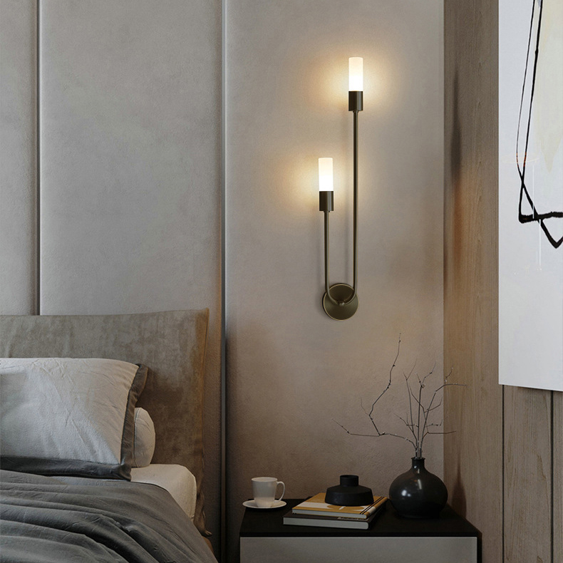 レトロ背景リビングルーム通路寝室ランプベッドサイド北欧クリエ - Lighting Table Decor のレビューと価格