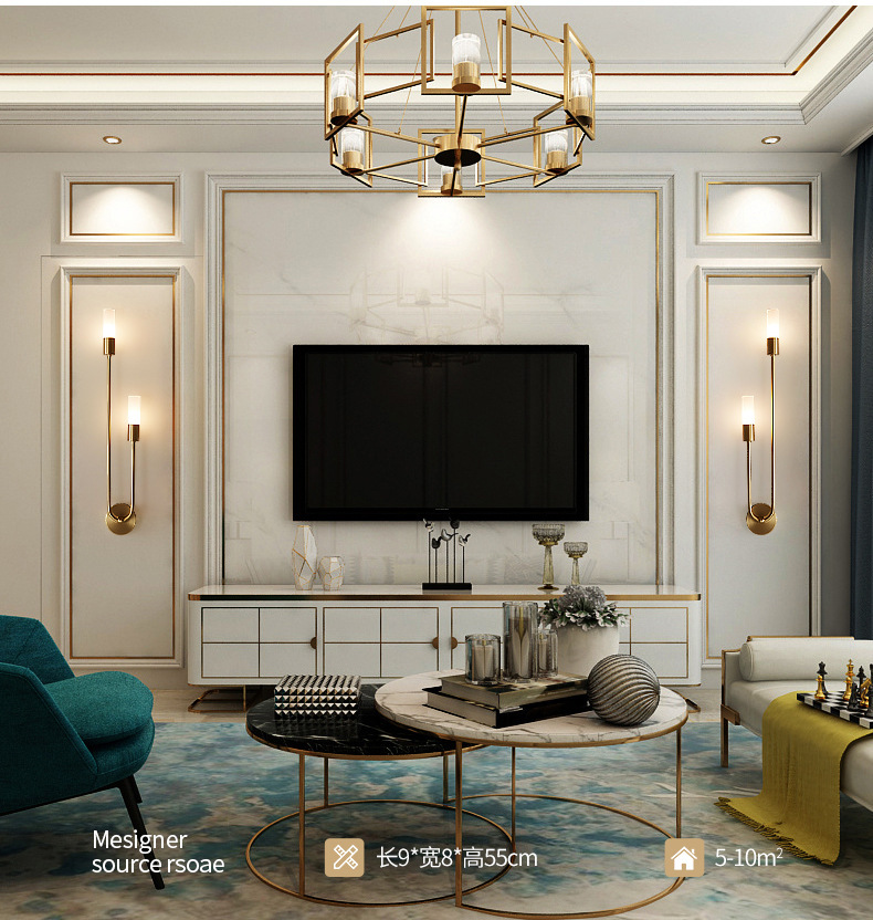 レトロ背景リビングルーム通路寝室ランプベッドサイド北欧クリエ - Lighting Table Decor のレビューと価格