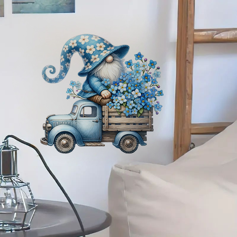 KT322 #   面白いノームのトイレステッカー リビング - Lighting Mcqueen Bedroom Decor のレビューと価格