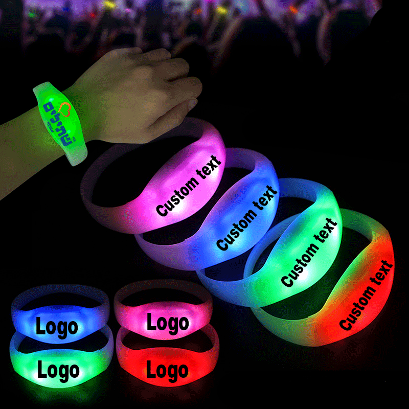 カスタマイズ可能な音楽に反応する光るブレスレット LEDブレ - Decor Lighting Hours のレビューと価格