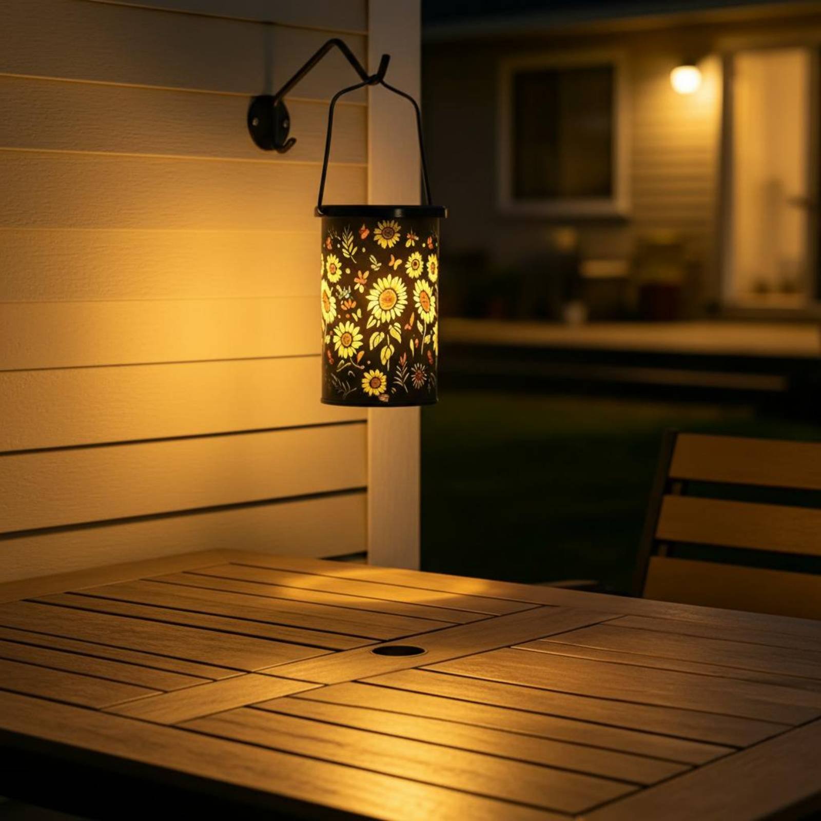 花柄ランタン ヴィンテージデザイン 吊り下げ式ソーラーランタ - Vintage Lighting Decor のレビューと価格