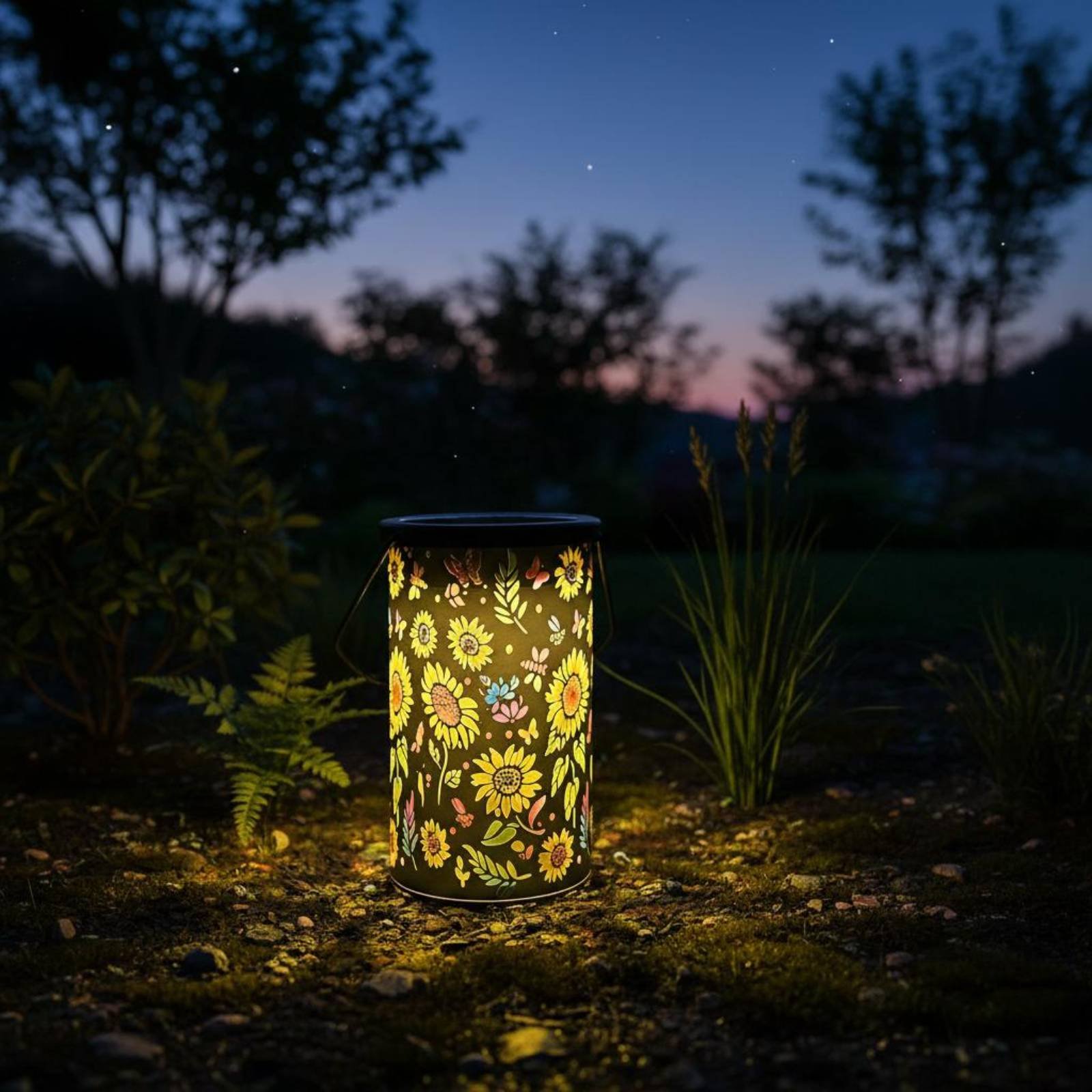 花柄ランタン ヴィンテージデザイン 吊り下げ式ソーラーランタ - Vintage Lighting Decor のレビューと価格