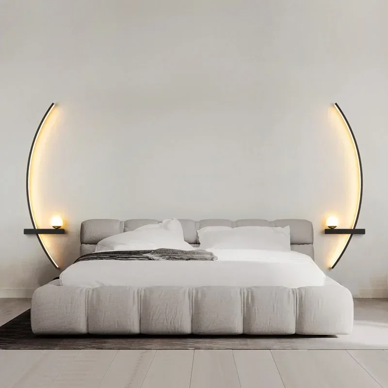 北欧 LED ウォールランプストライプ壁取り付け用燭台寝室ベ - Home Decor Lighting Manufacturer のレビューと価格
