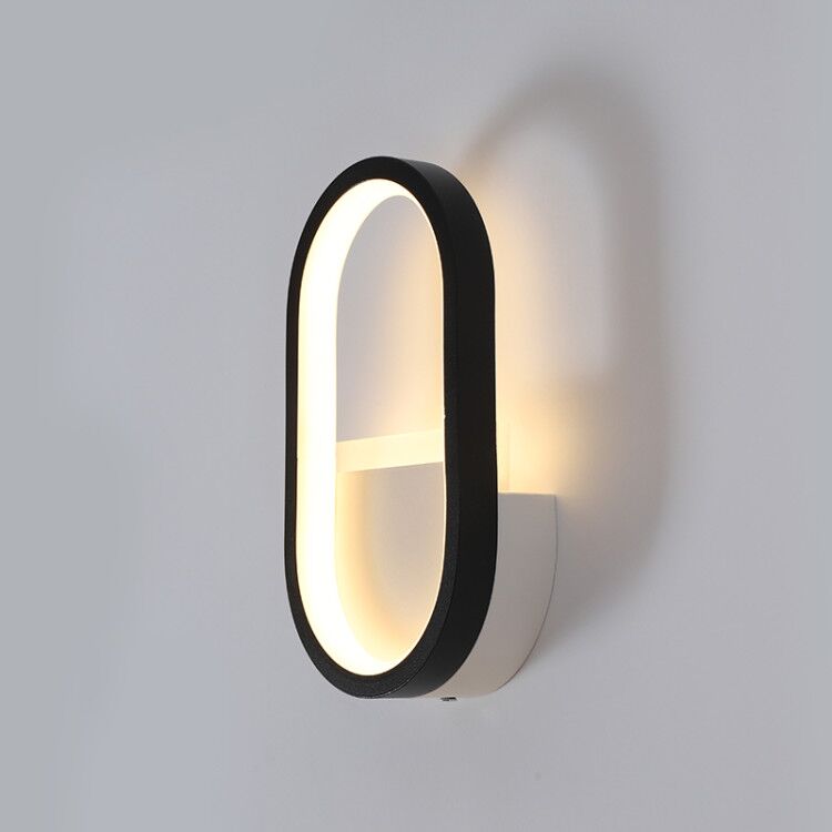 モダンな北欧LEDウォールランプ、ミニマリストブラック幾何学 - Lighting Table Decor のレビューと価格