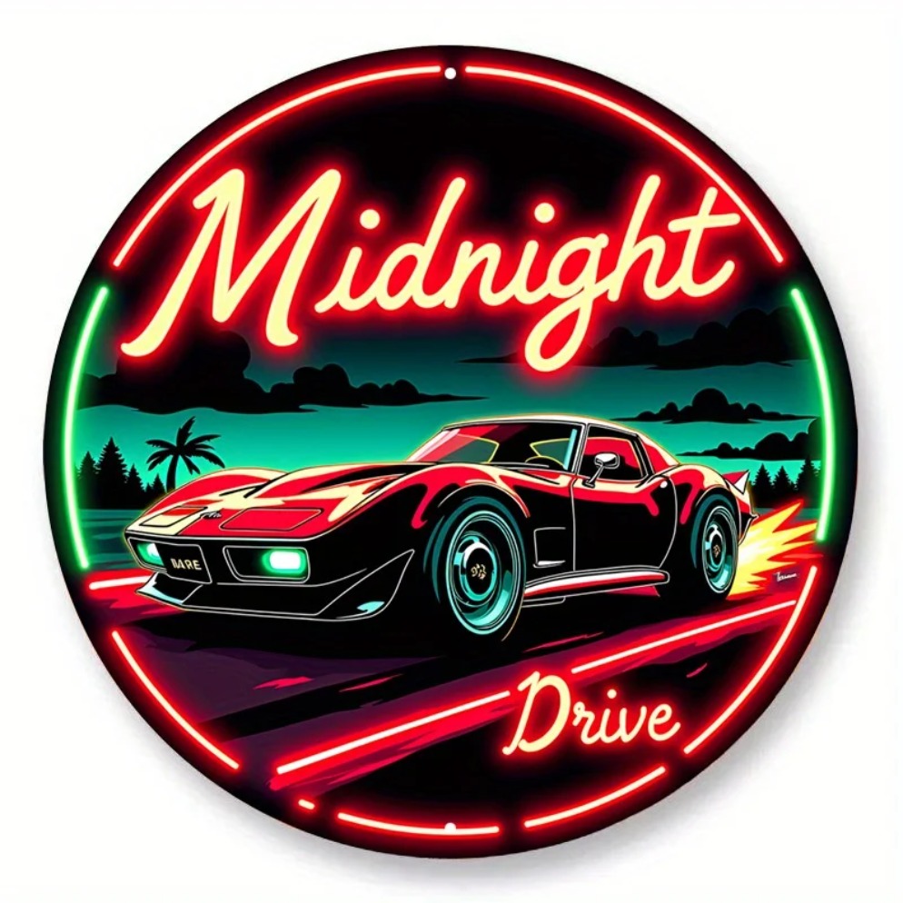 ヴィンテージネオンカーサイン ミッドナイトドライブ – レト - Vintage Lighting Decor のレビューと価格