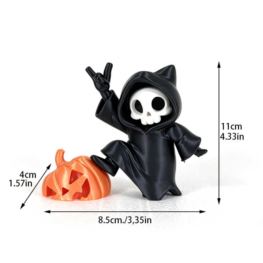 猫耳死神ハロウィン置物 3D プリントゴーストカボチャ飾りデ - Lighting Mcqueen Bedroom Decor のレビューと価格