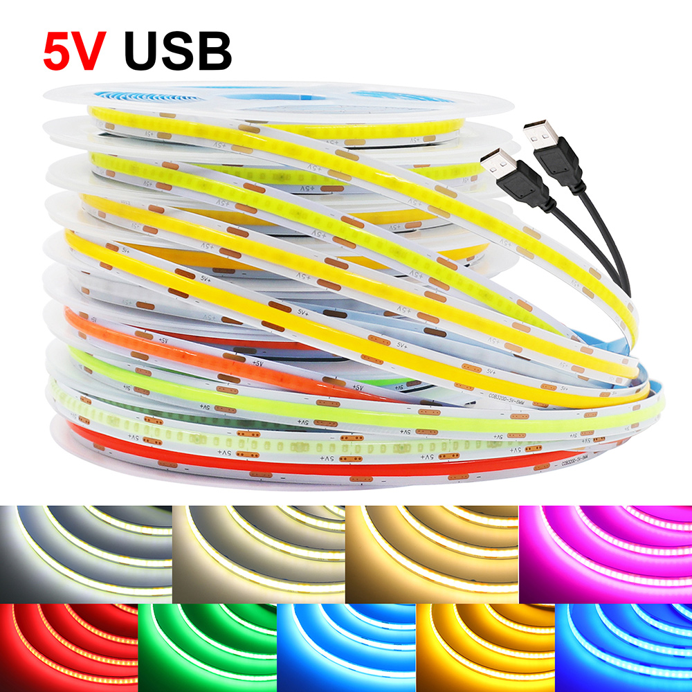 DC 5V COB LEDストリップライト 320LEDs/ - Decor Lighting Hours のレビューと価格