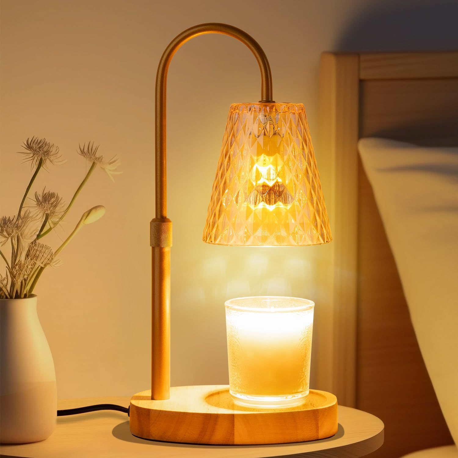 フレームレスワックスメルトウォーマーランプガラスシェードレト - Vintage Lighting Decor のレビューと価格