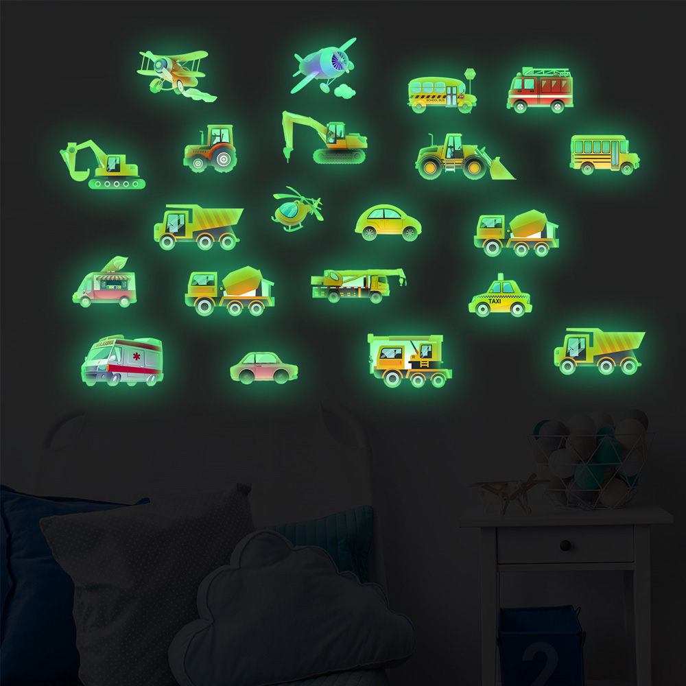 発光カーステッカー 21枚セット 昼夜兼用 デュアルカラー  - Lighting Mcqueen Bedroom Decor のレビューと価格