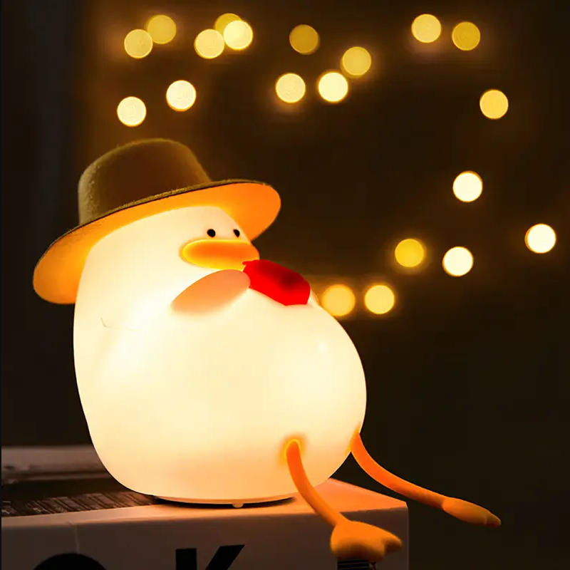 ハッピーダックナイトライト、タッチコントロールベッドサイドラ - Lighting Table Decor のレビューと価格