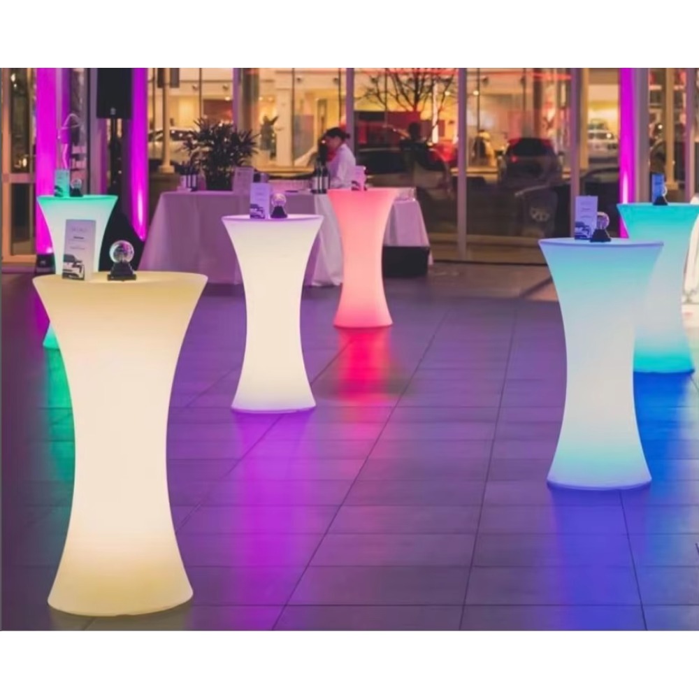 卸売LEDハイバーテーブル、コードレスLEDライトアップパー - Lighting Decor Rentals のレビューと価格
