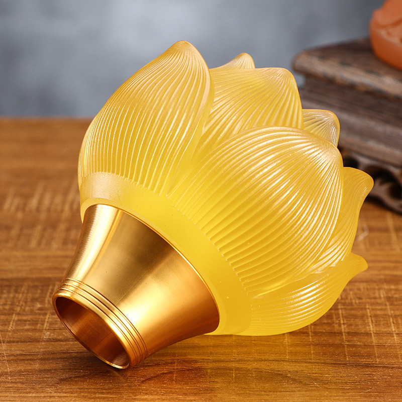 2 ピース/ロット卸売ガラス蓮キャンドルホルダー充電式家の装 - Home Decor Lighting Manufacturer のレビューと価格