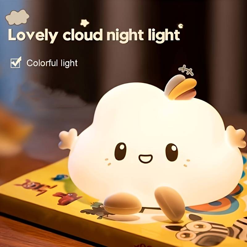 クラウドナイトライト、タッチコントロール調光、充電とタイマー - Lighting Table Decor のレビューと価格