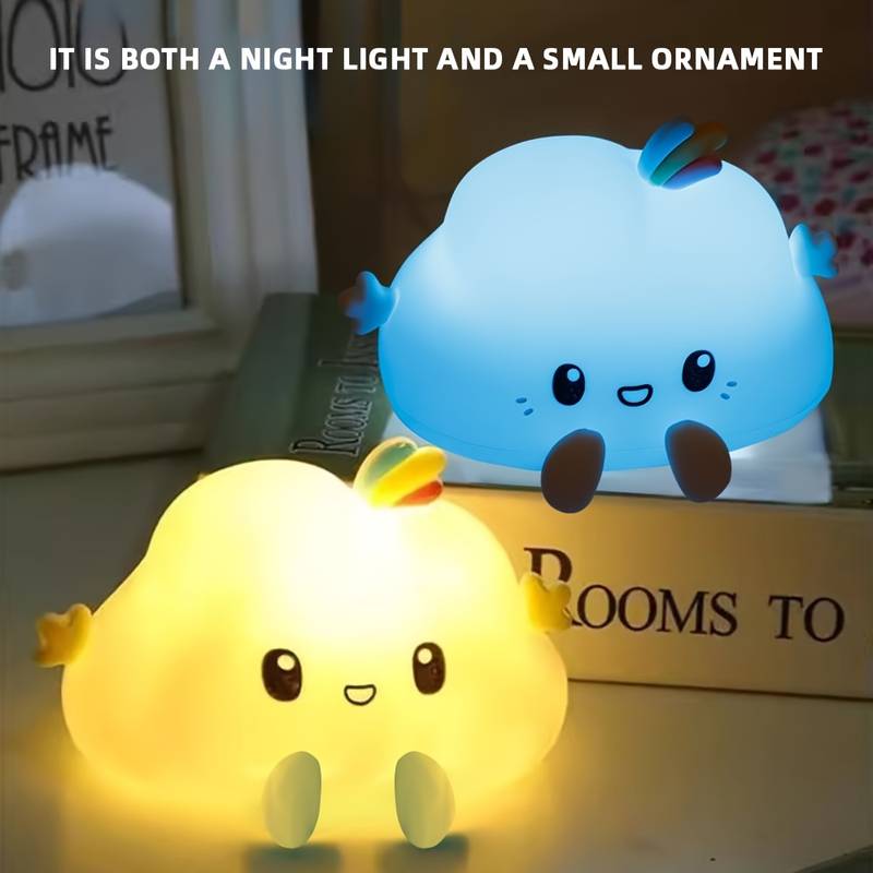 クラウドナイトライト、タッチコントロール調光、充電とタイマー - Lighting Table Decor のレビューと価格