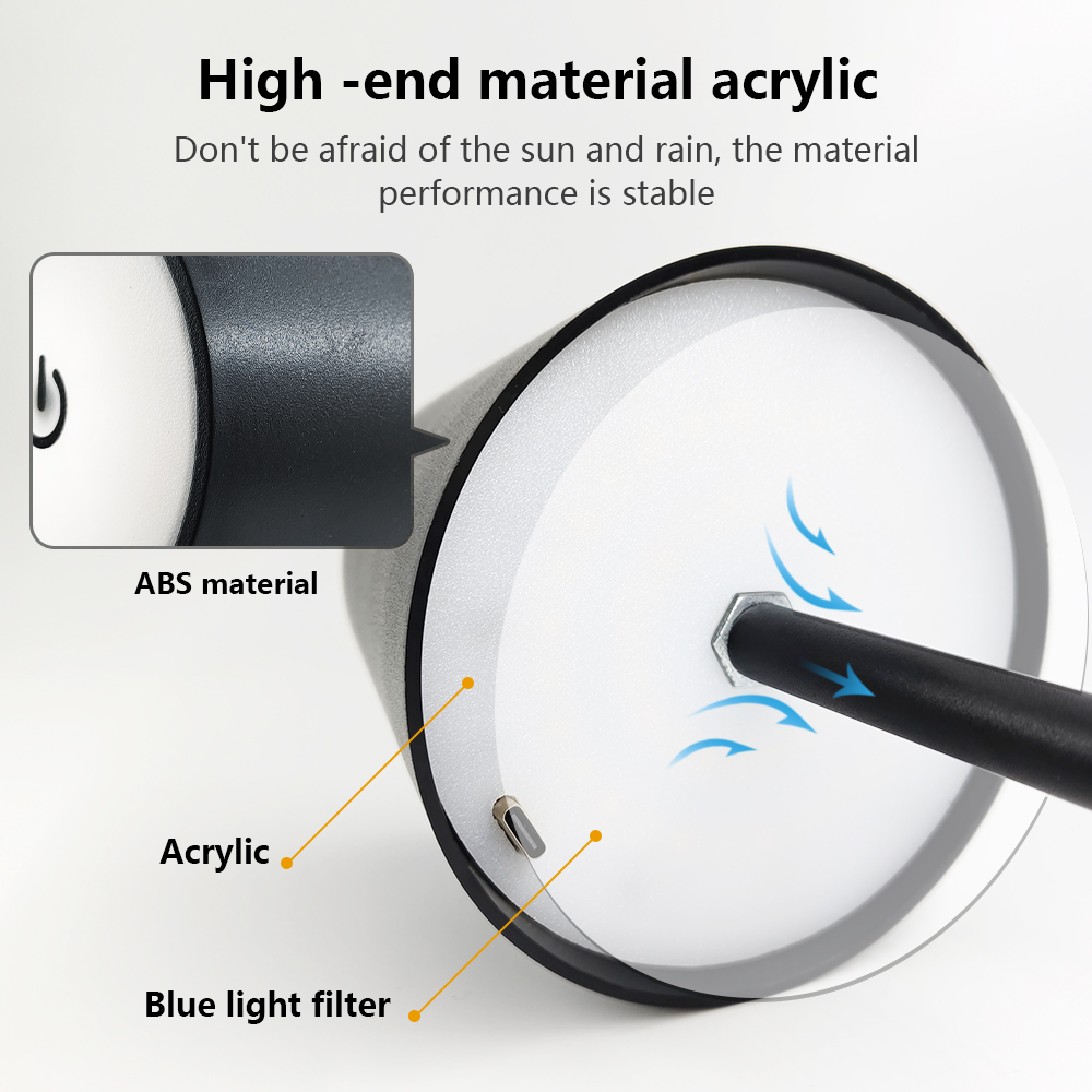 LED充電式デスクライトワイヤレステーブルランプ無段階調光タ - Lighting Table Decor のレビューと価格